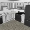 L-Shaped Kitchen 10×10 White Shaker - Image 3